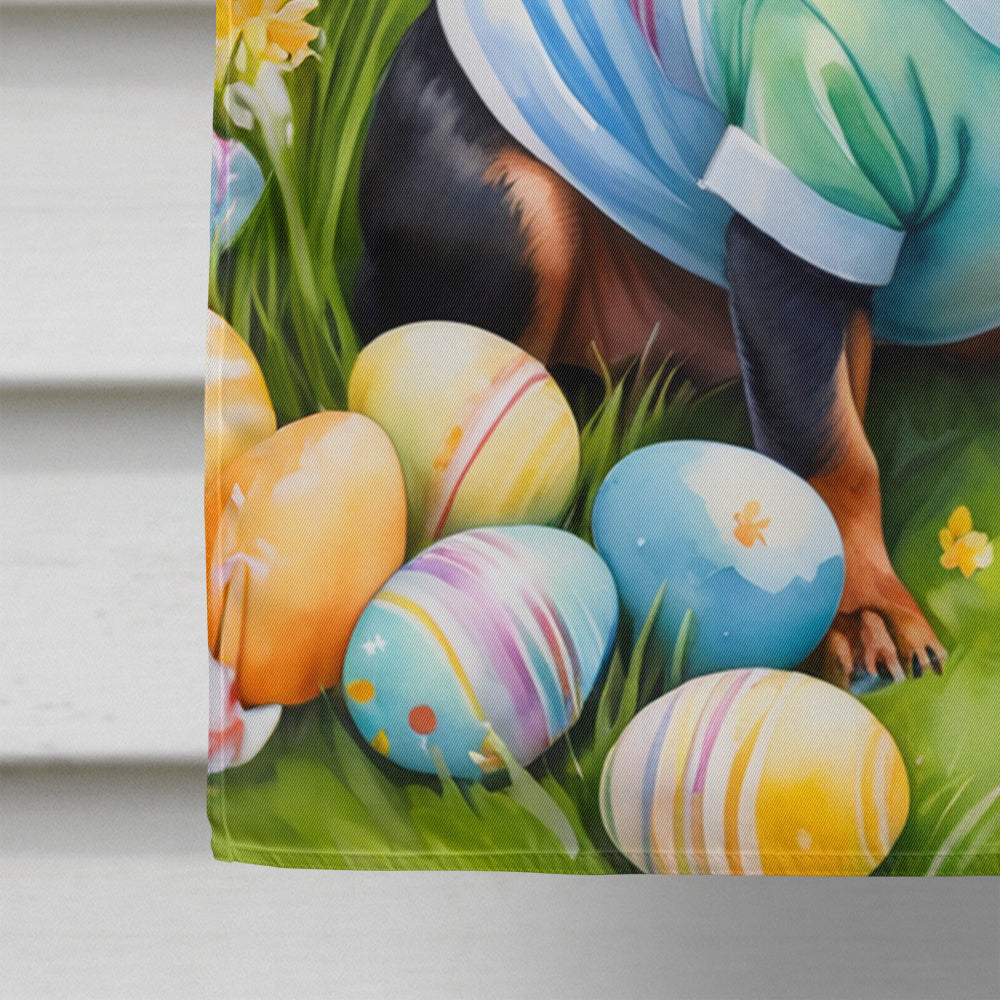 Miniature Pinscher Easter Egg Hunt House Flag Image 4