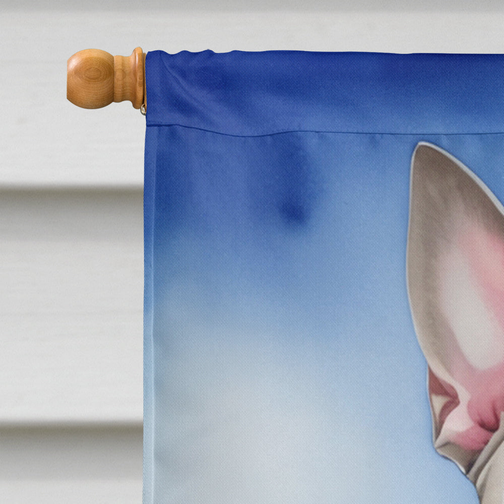 Pit Bull Terrier Easter Egg Hunt House Flag Image 3