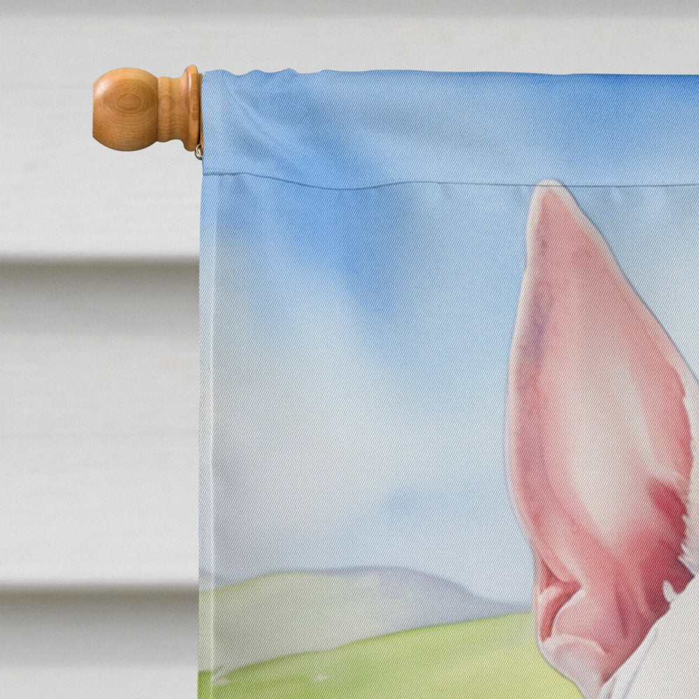 Pit Bull Terrier Easter Egg Hunt House Flag Image 3