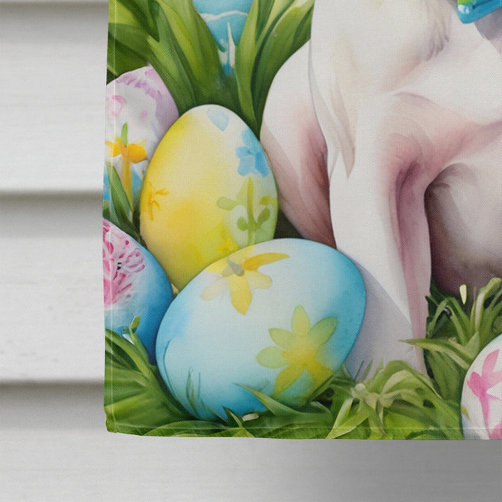 Pit Bull Terrier Easter Egg Hunt House Flag Image 4