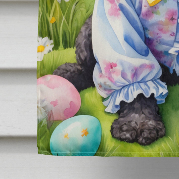 Portuguese Water Dog Easter Egg Hunt House Flag Image 4