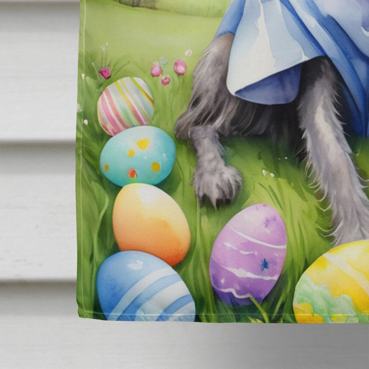 Scottish Deerhound Easter Egg Hunt House Flag Image 4