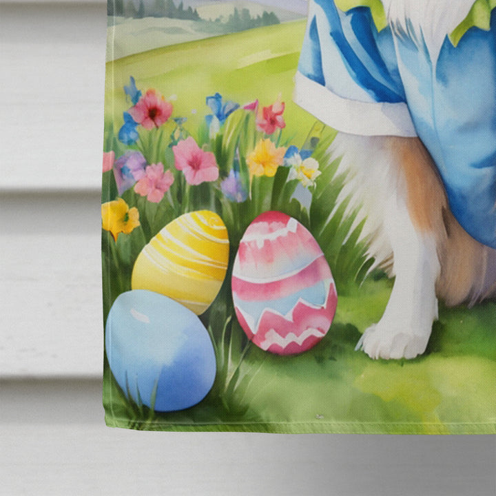 Sheltie Easter Egg Hunt House Flag Image 4