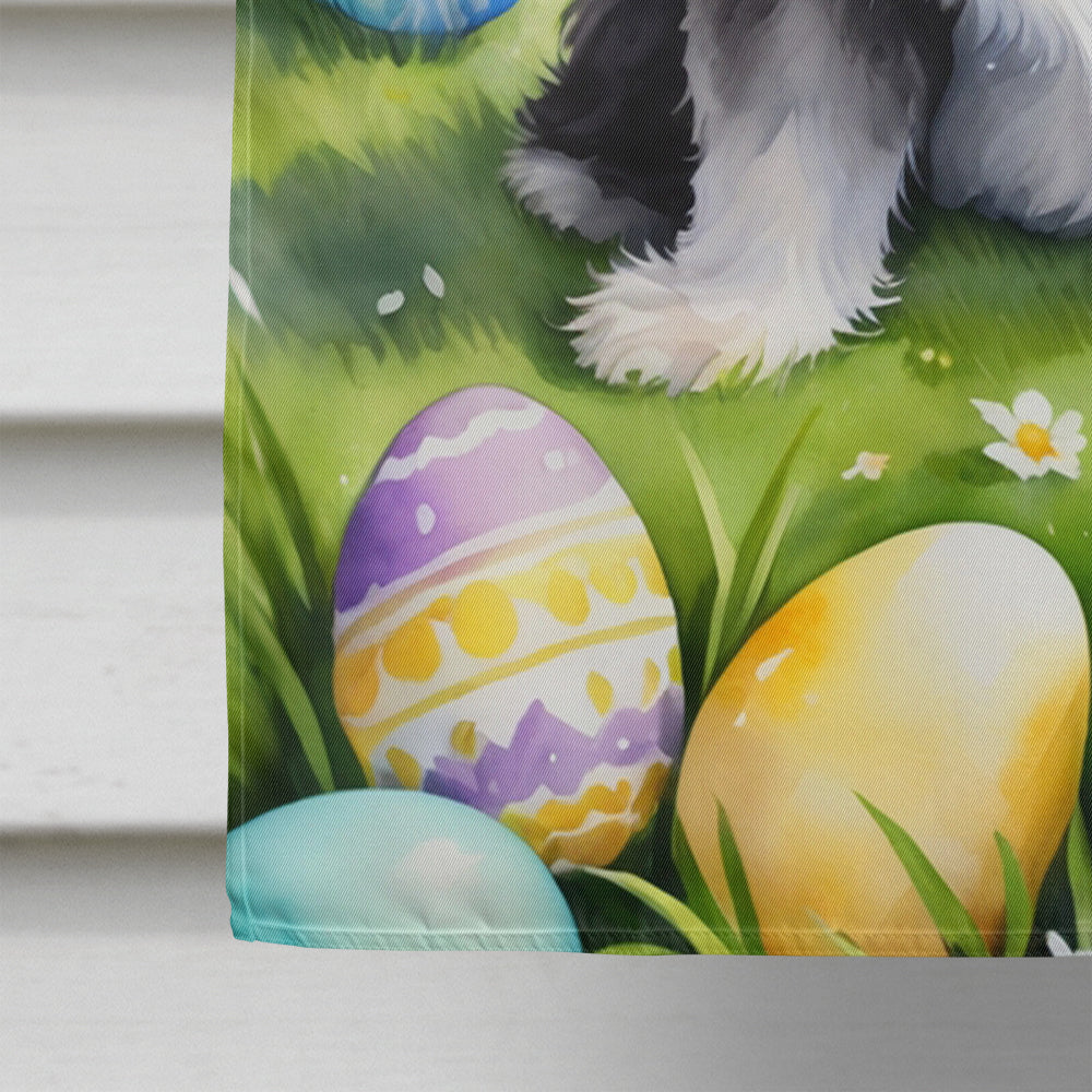 Shih Tzu Easter Egg Hunt House Flag Image 4