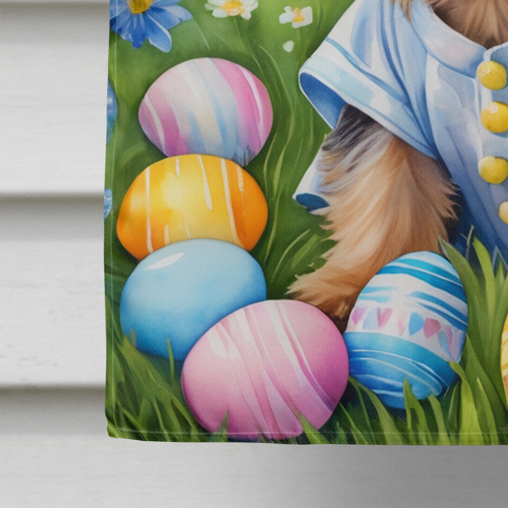 Silky Terrier Easter Egg Hunt House Flag Image 4