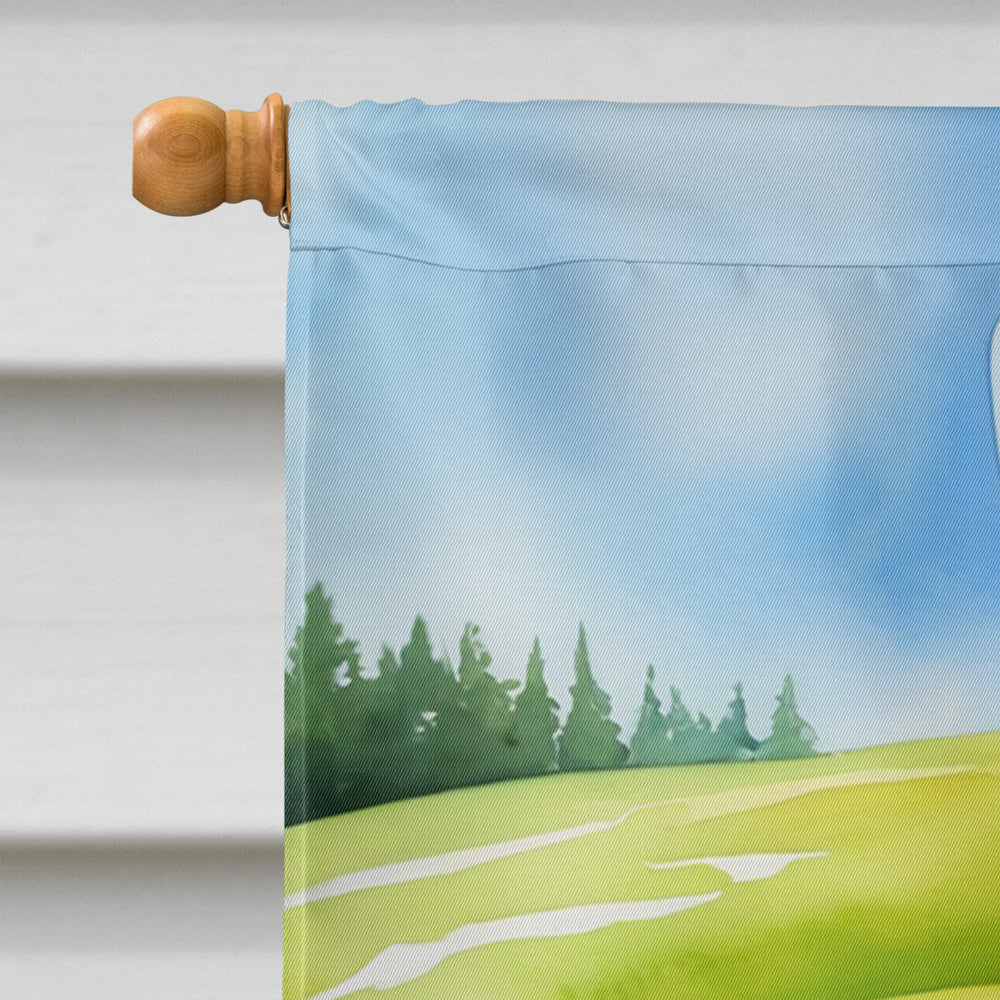 Weimaraner Easter Egg Hunt House Flag Image 3