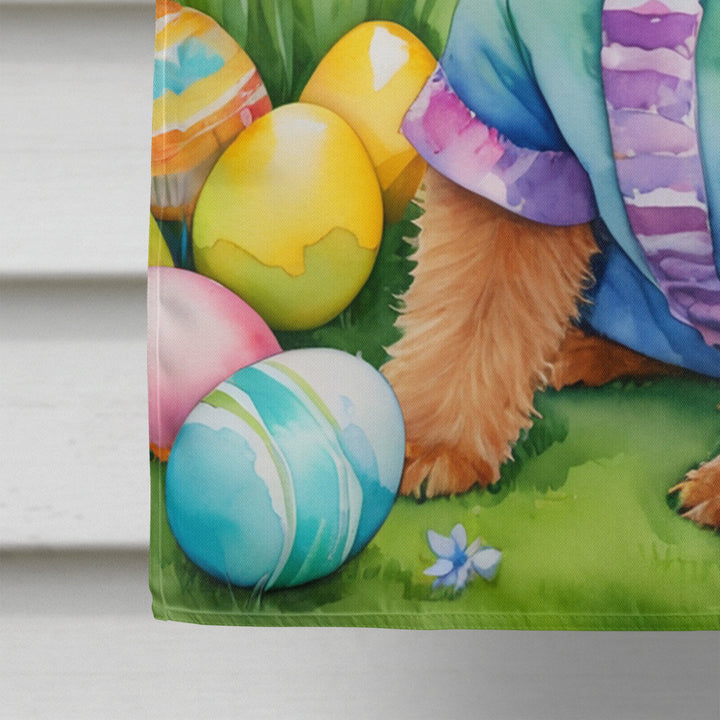 Welsh Terrier Easter Egg Hunt House Flag Image 4