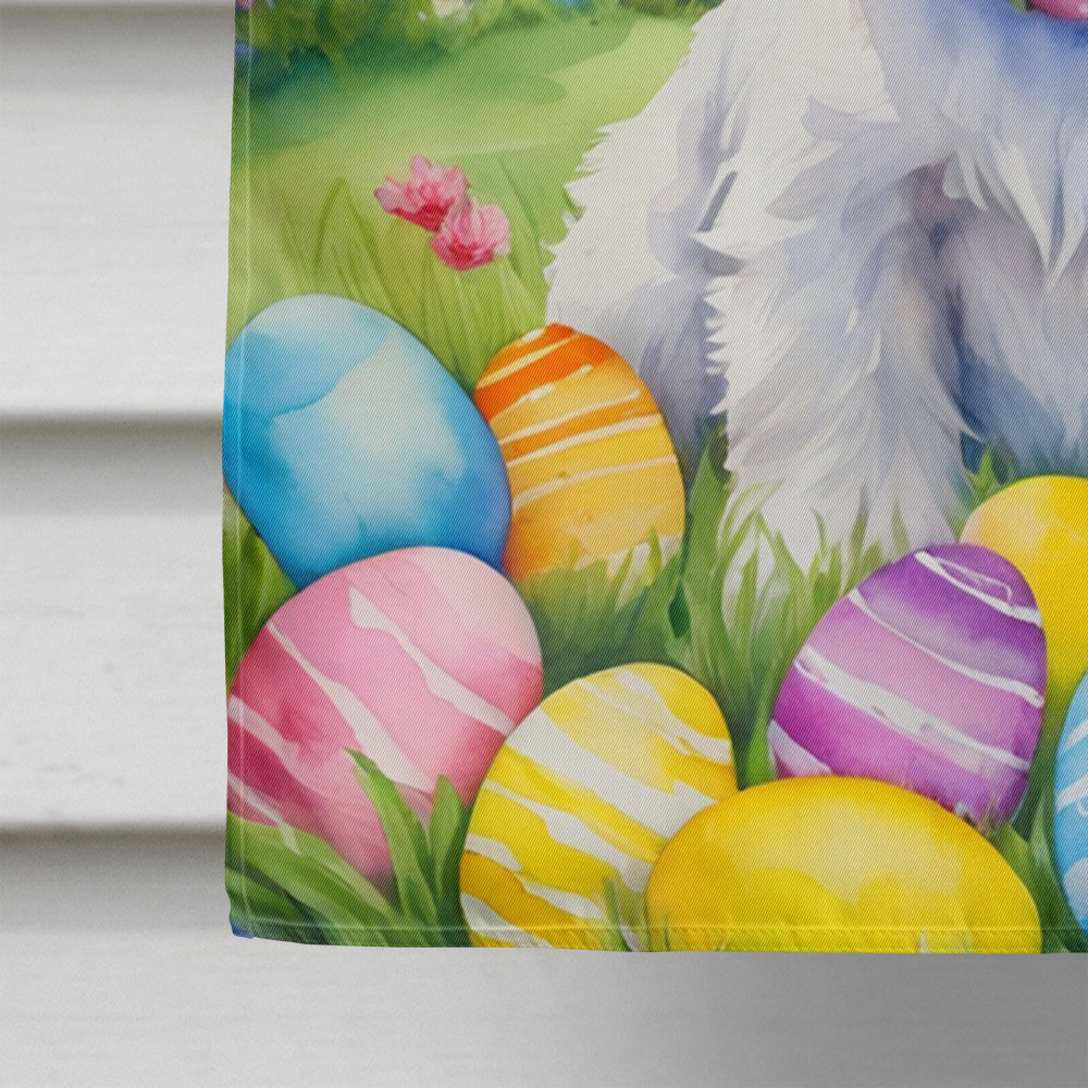 Westie Easter Egg Hunt House Flag Image 4