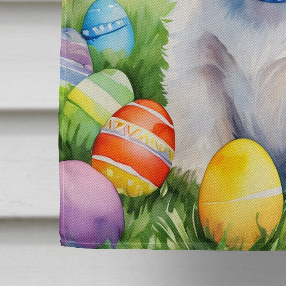 Westie Easter Egg Hunt House Flag Image 4