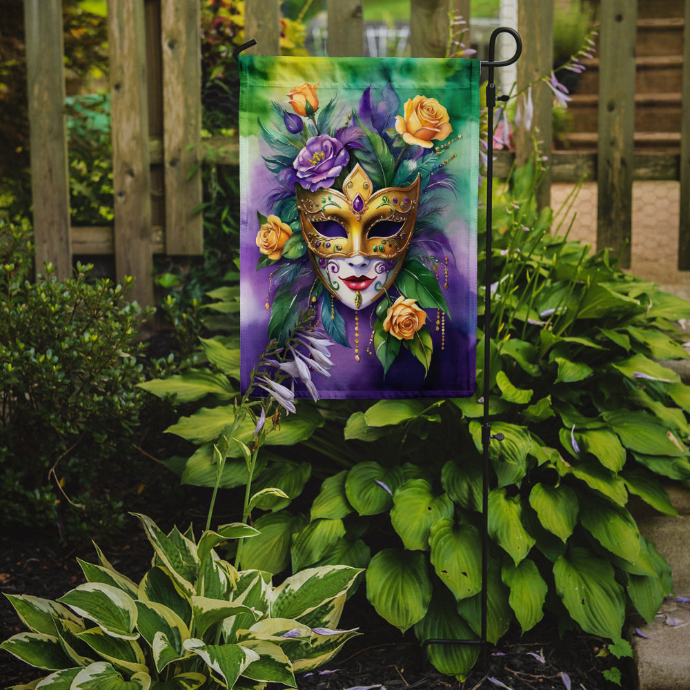 Mask Mardi Gras Garden Flag Image 2