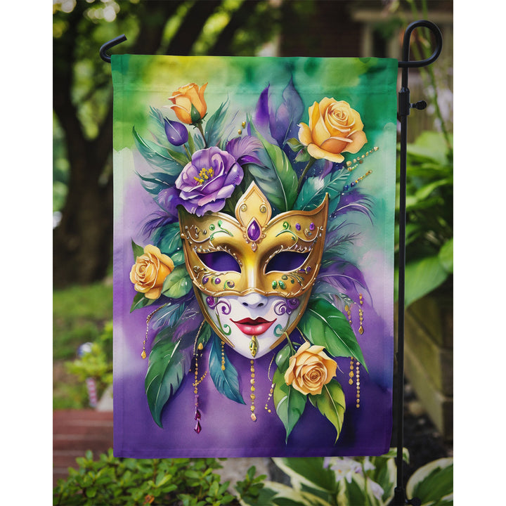 Mask Mardi Gras Garden Flag Image 3