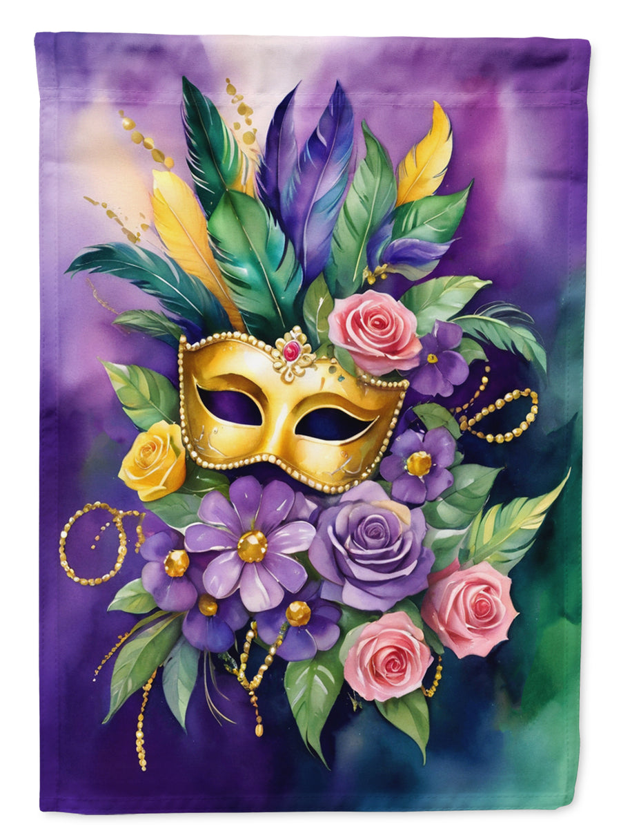 Mask Mardi Gras Garden Flag Image 1