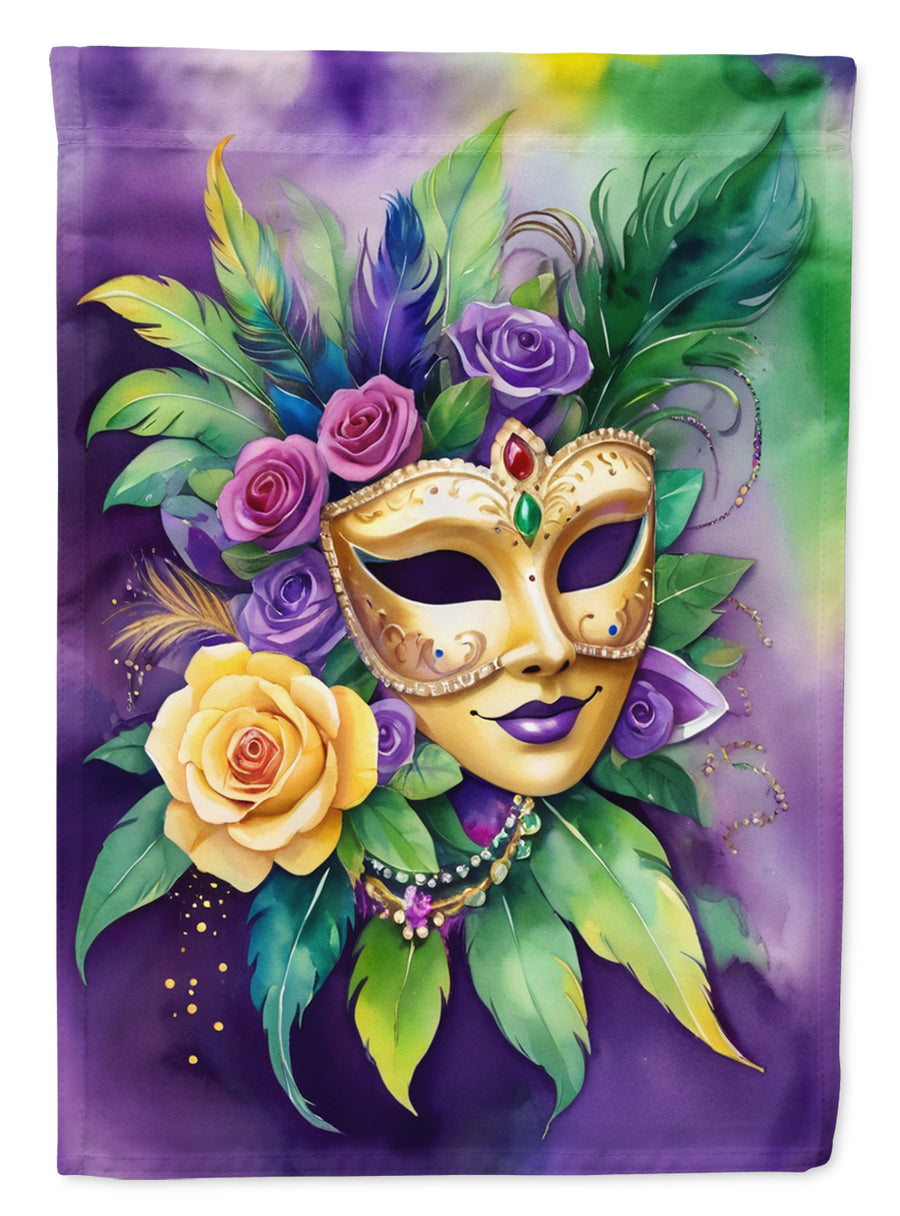 Mask Mardi Gras Garden Flag Image 1