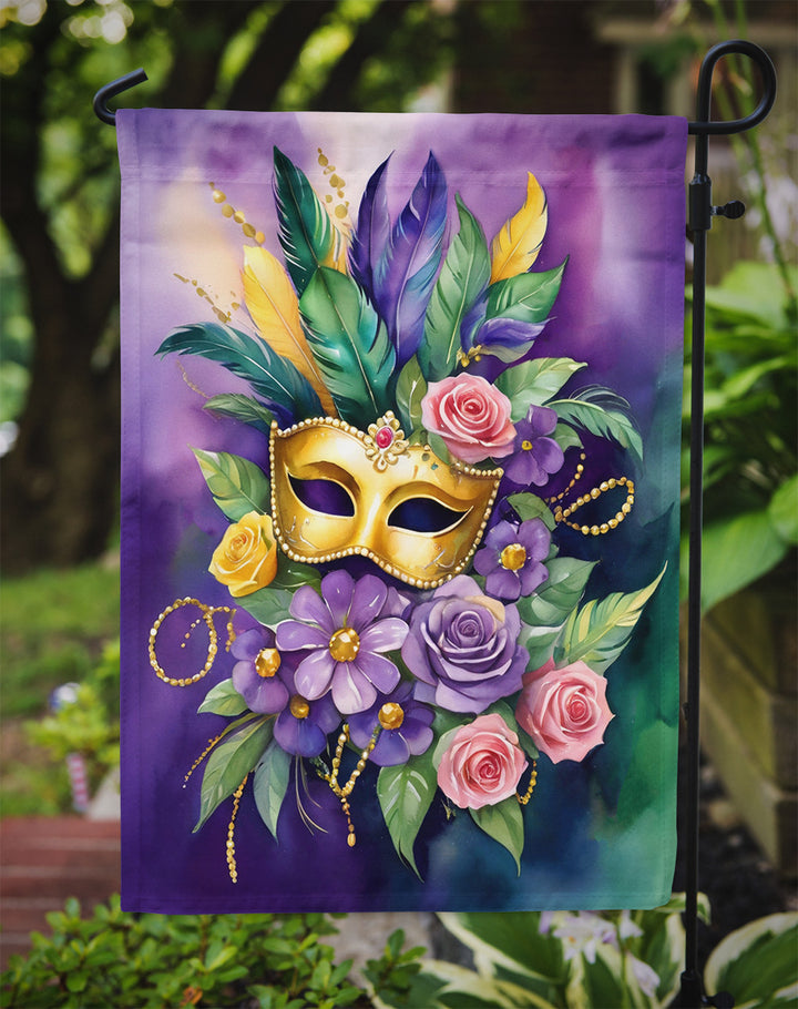 Mask Mardi Gras Garden Flag Image 3