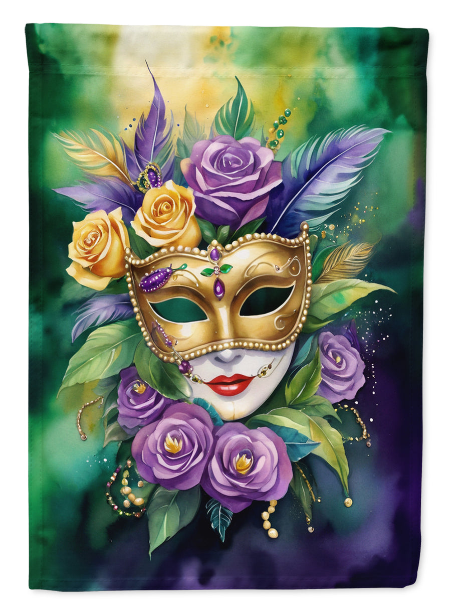 Mask Mardi Gras Garden Flag Image 1