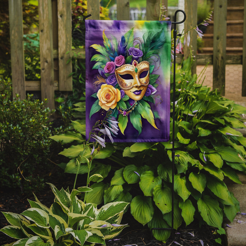 Mask Mardi Gras Garden Flag Image 2