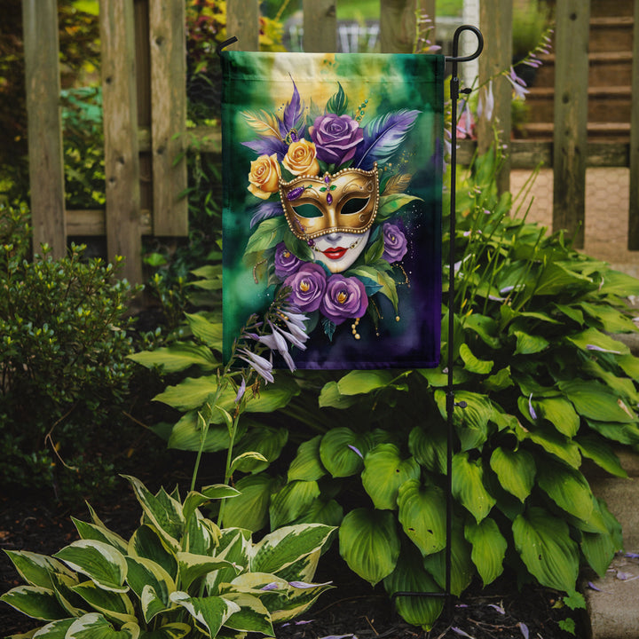 Mask Mardi Gras Garden Flag Image 2