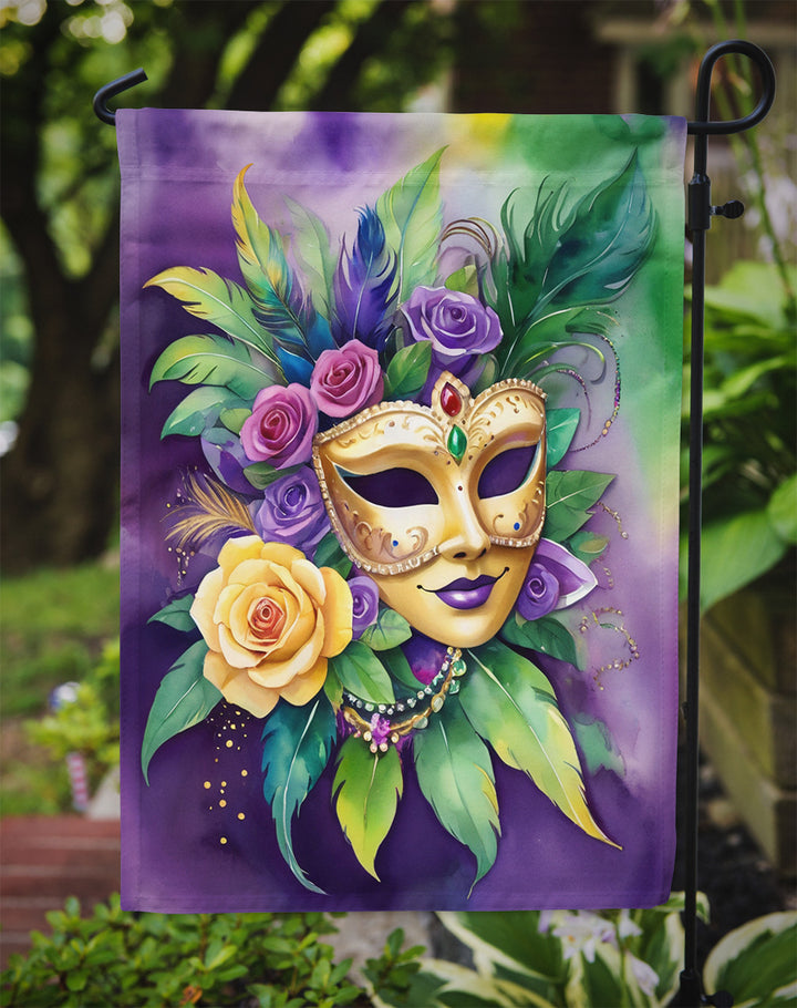 Mask Mardi Gras Garden Flag Image 3