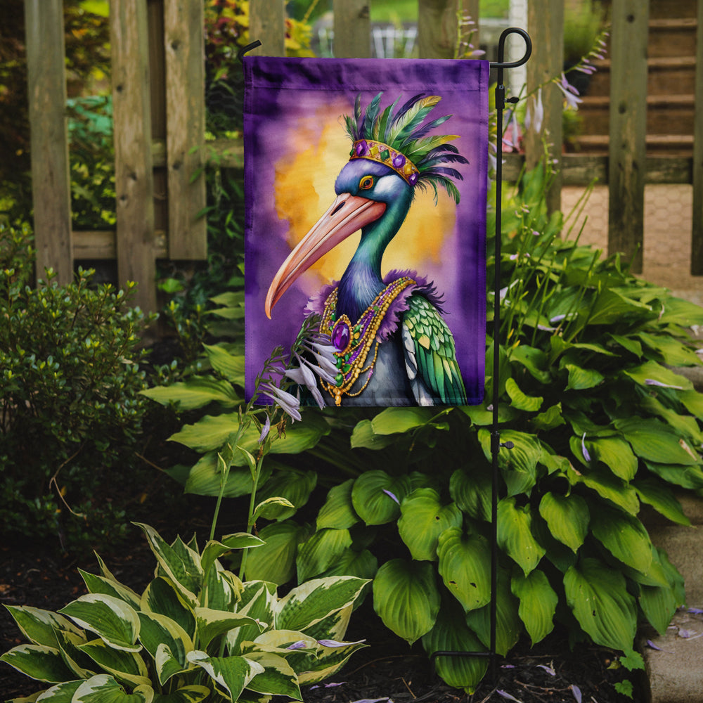 Pelican Mardi Gras Garden Flag Image 2