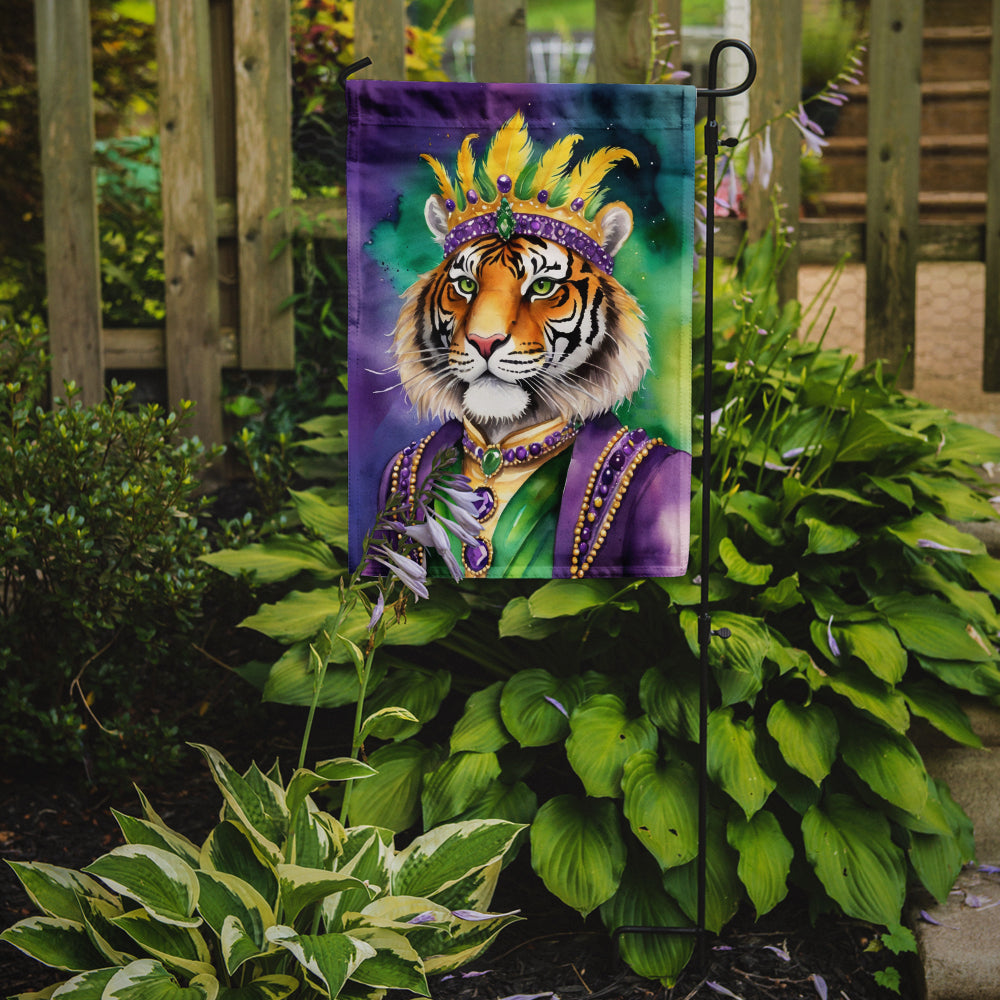 Tiger the King of Mardi Gras Garden Flag Image 2