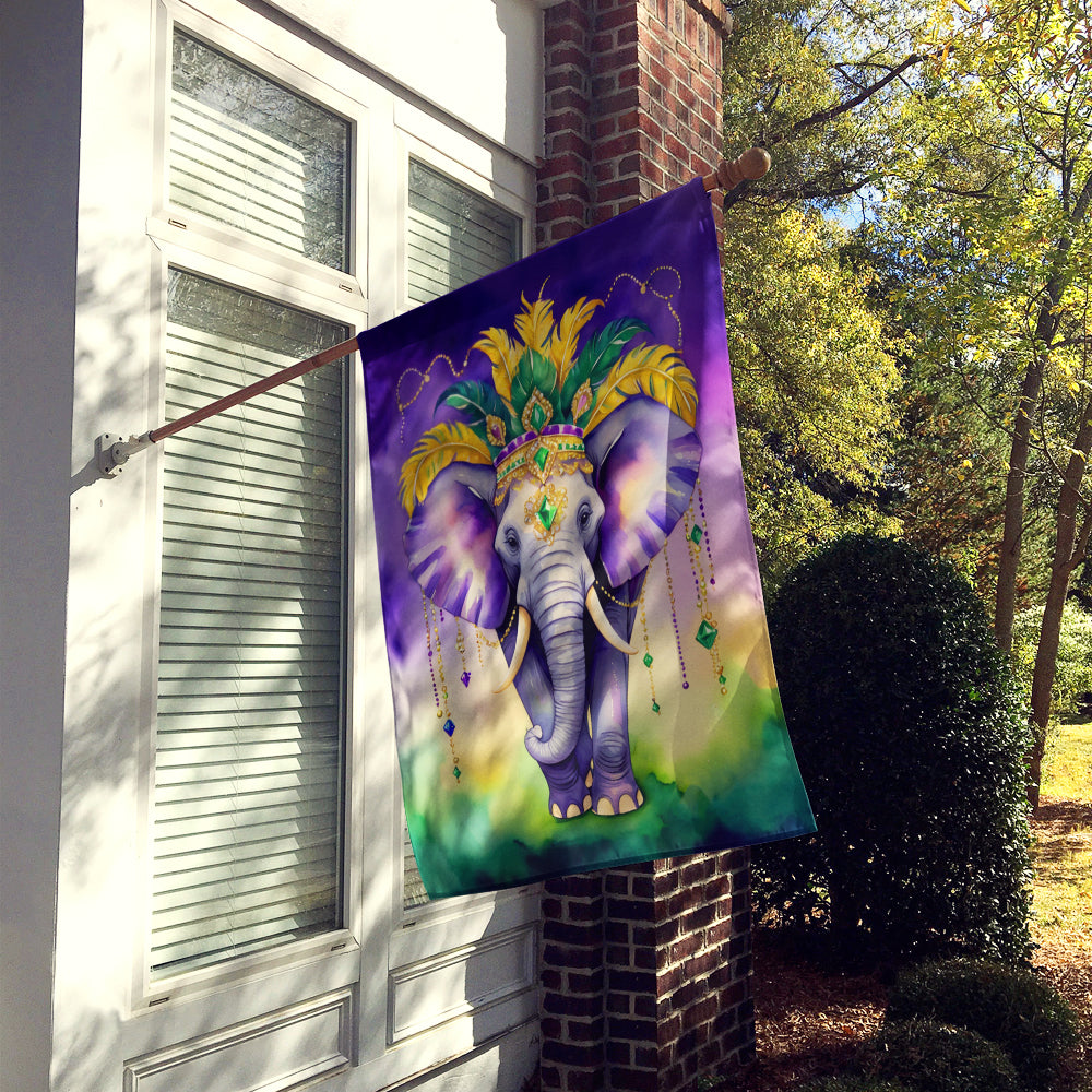 Elephant King of Mardi Gras House Flag Image 2