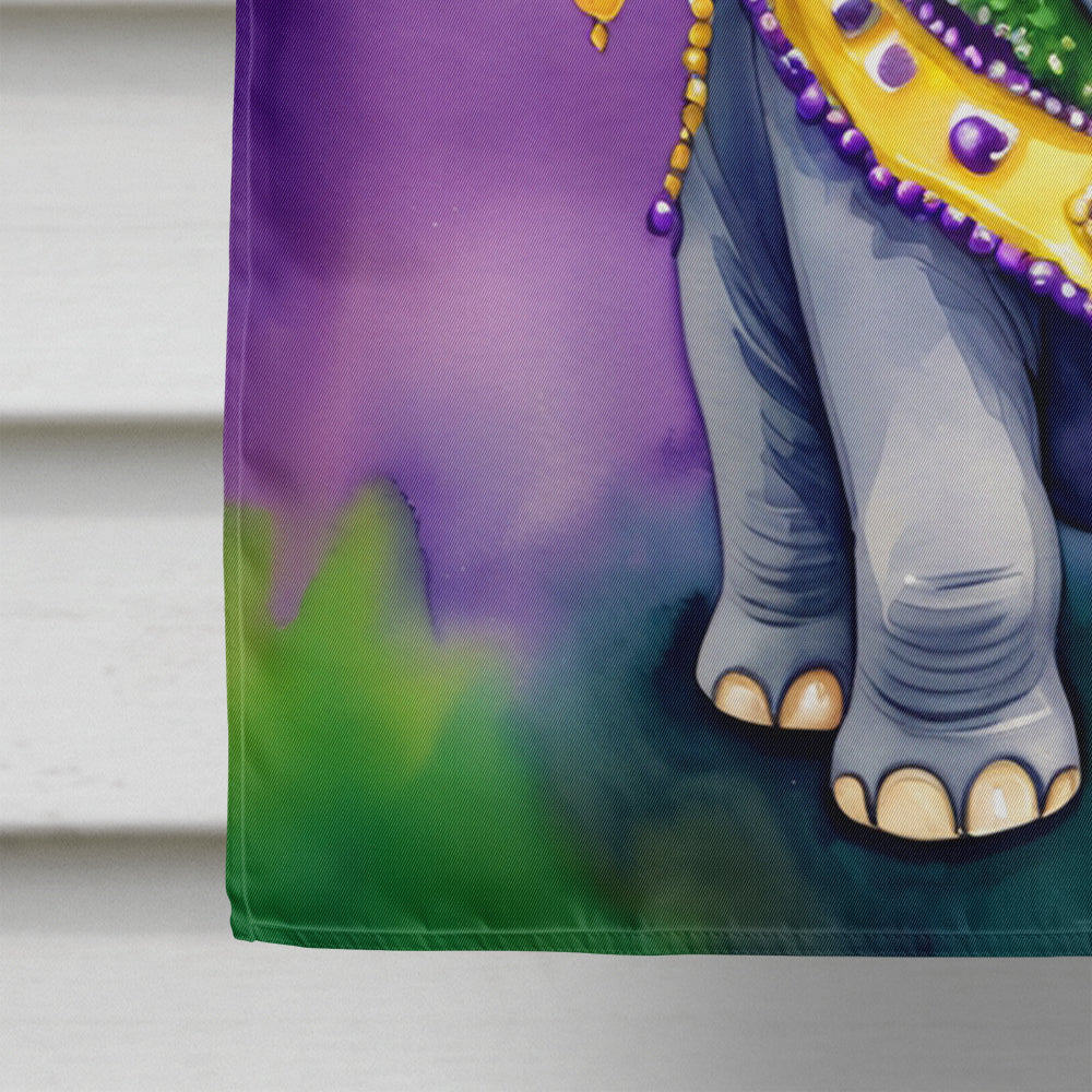 Elephant King of Mardi Gras House Flag Image 4