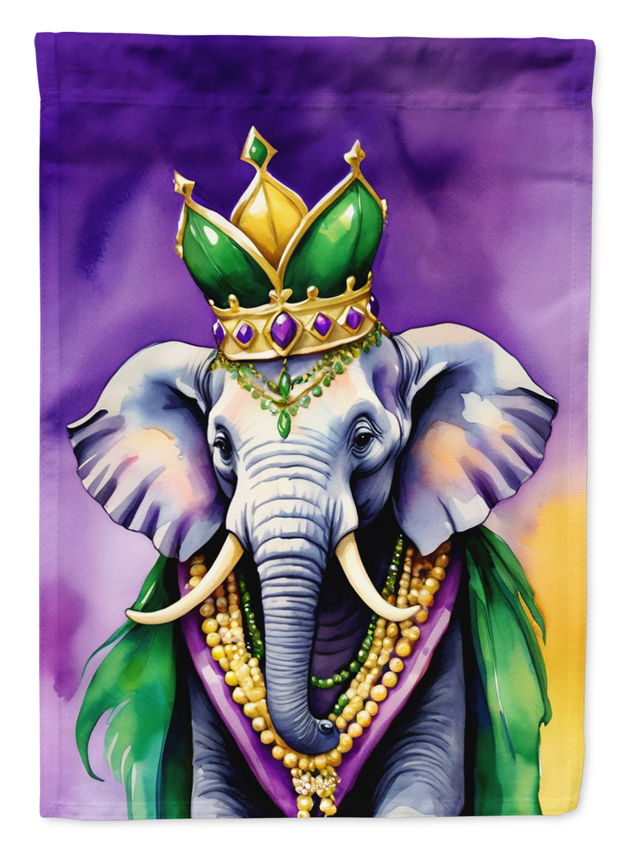 Elephant King of Mardi Gras House Flag Image 1