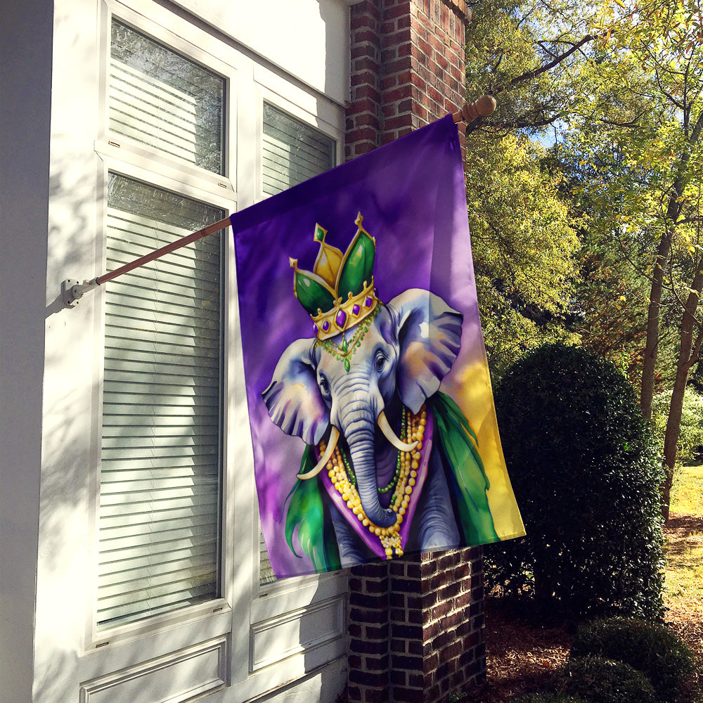 Elephant King of Mardi Gras House Flag Image 2