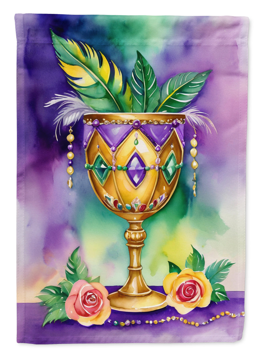 Goblet Mardi Gras House Flag Image 1