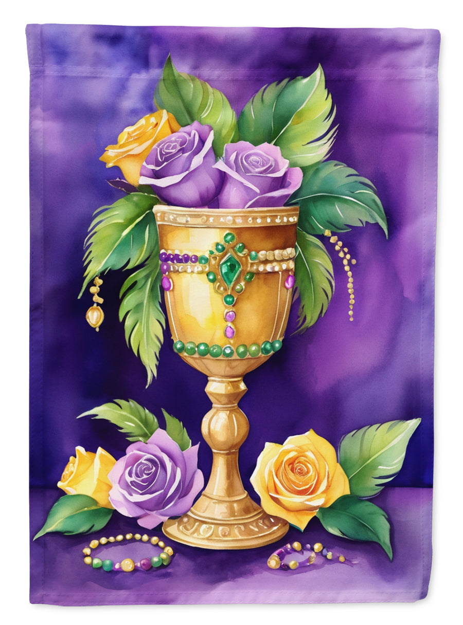 Goblet Mardi Gras House Flag Image 1