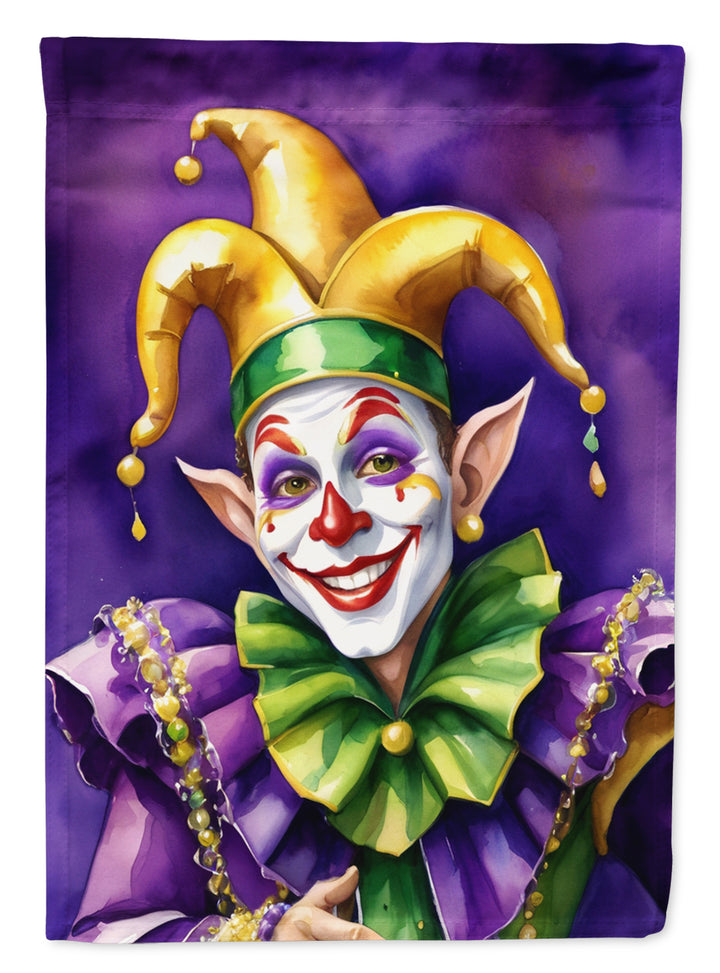 Jester Mardi Gras House Flag Image 1