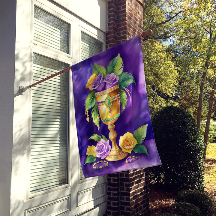 Goblet Mardi Gras House Flag Image 2