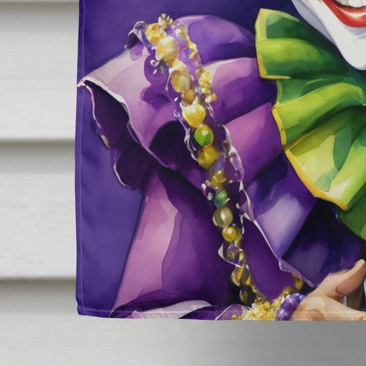 Jester Mardi Gras House Flag Image 4