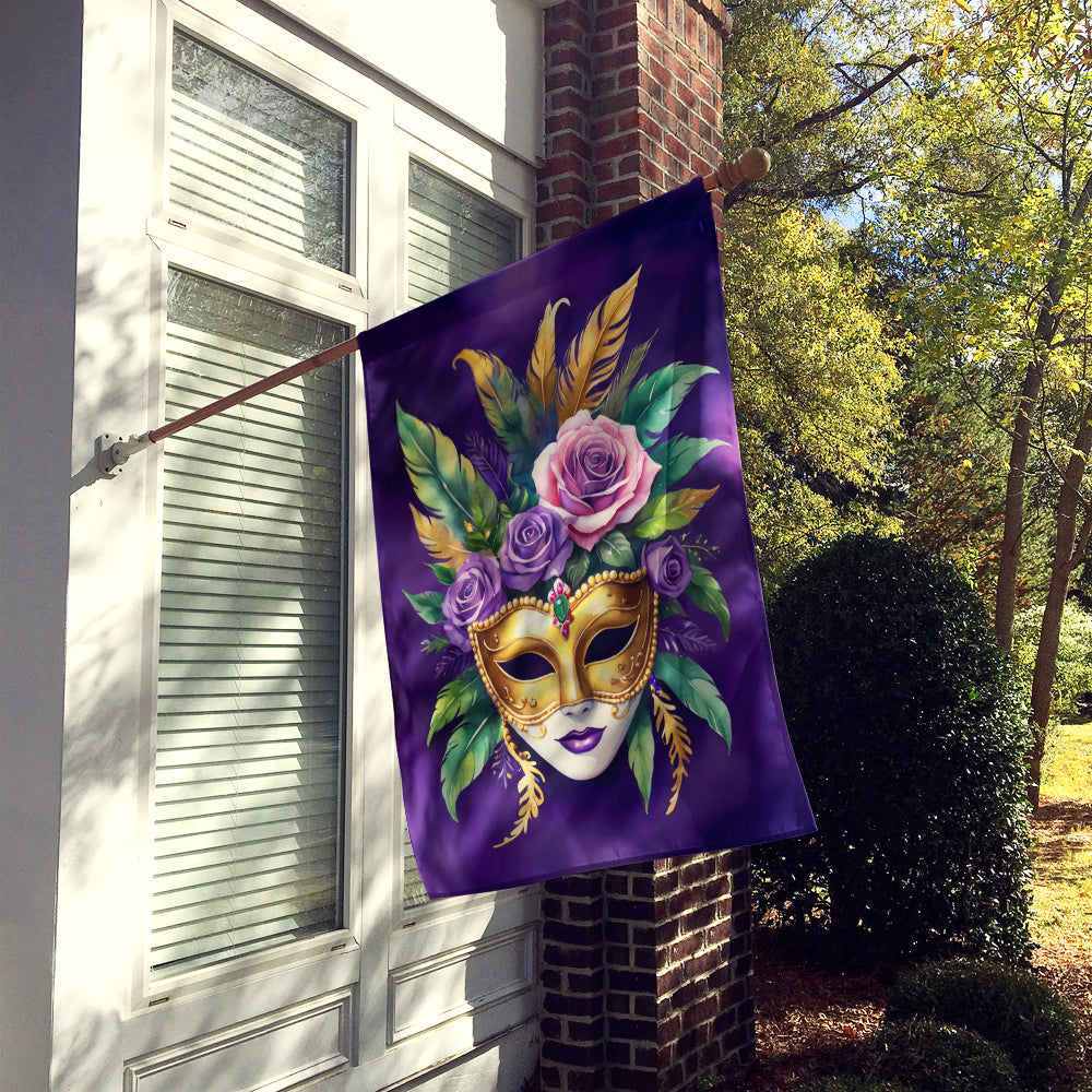 Mask Mardi Gras House Flag Image 2