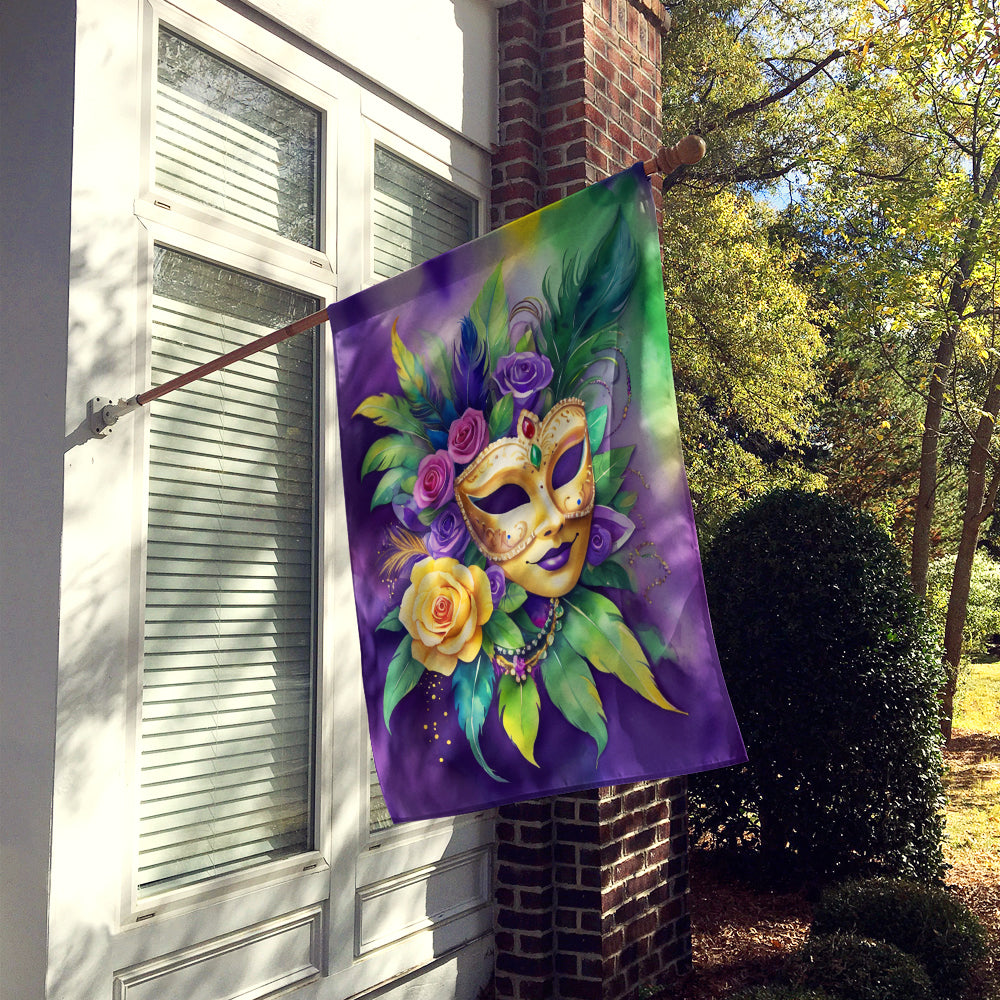 Mask Mardi Gras House Flag Image 2