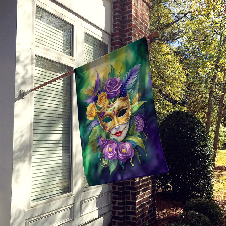 Mask Mardi Gras House Flag Image 2