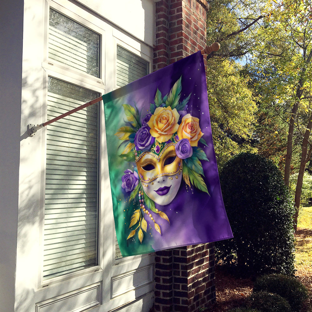 Mask Mardi Gras House Flag Image 2