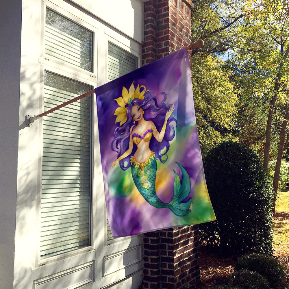 Mermaid Mardi Gras House Flag Image 2