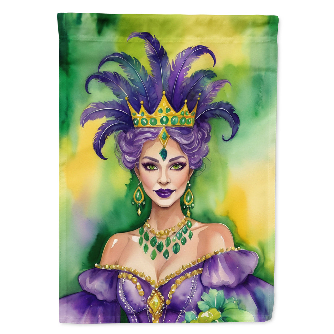 Queen of Mardi Gras House Flag Image 1