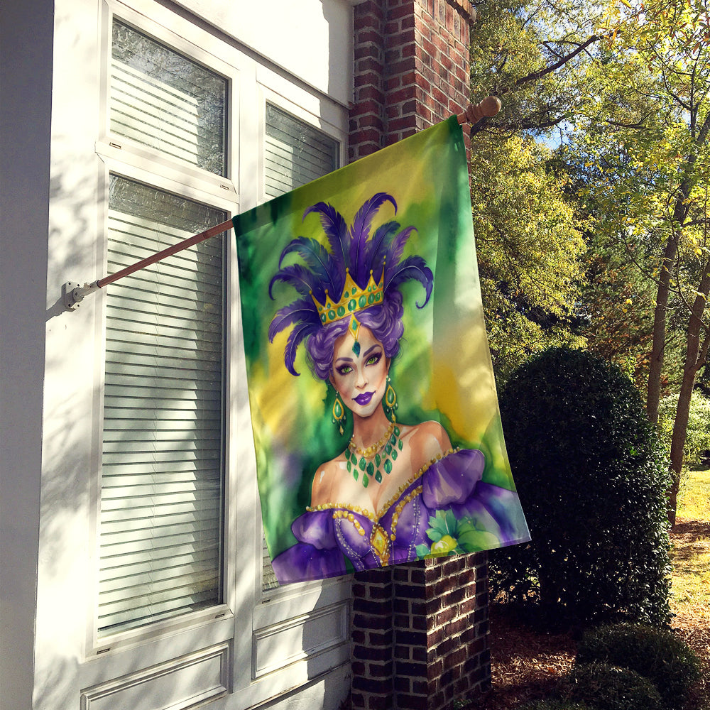 Queen of Mardi Gras House Flag Image 2