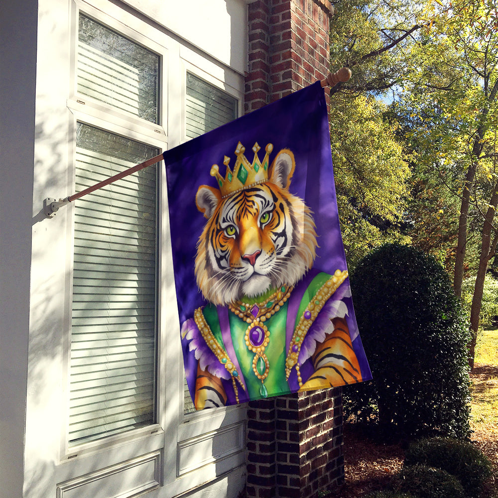 Tiger the King of Mardi Gras House Flag Image 2