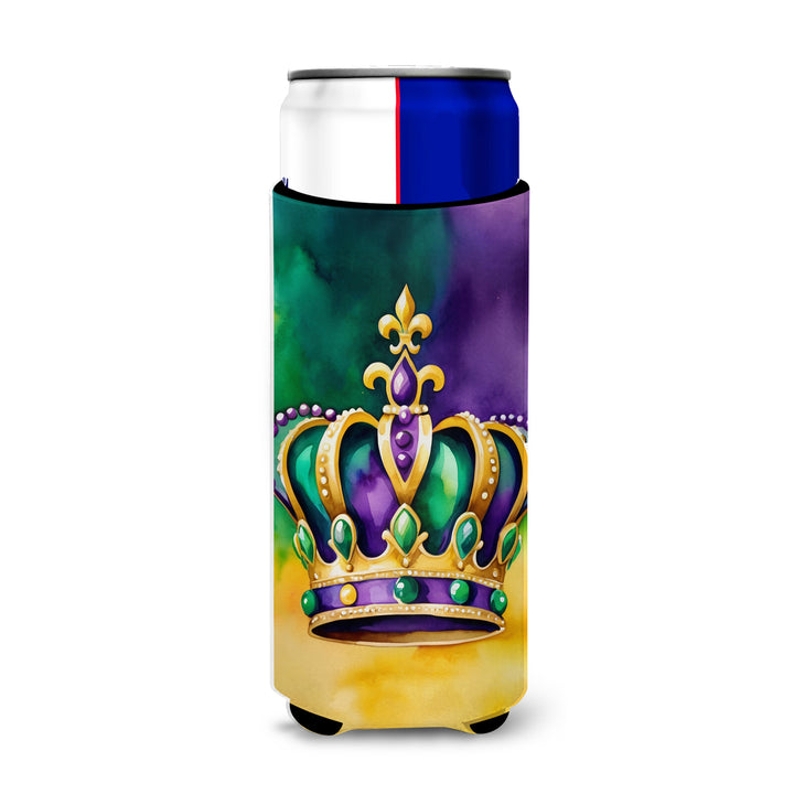 Kings Mardi Gras Crown Hugger for Ultra Slim Cans Image 1