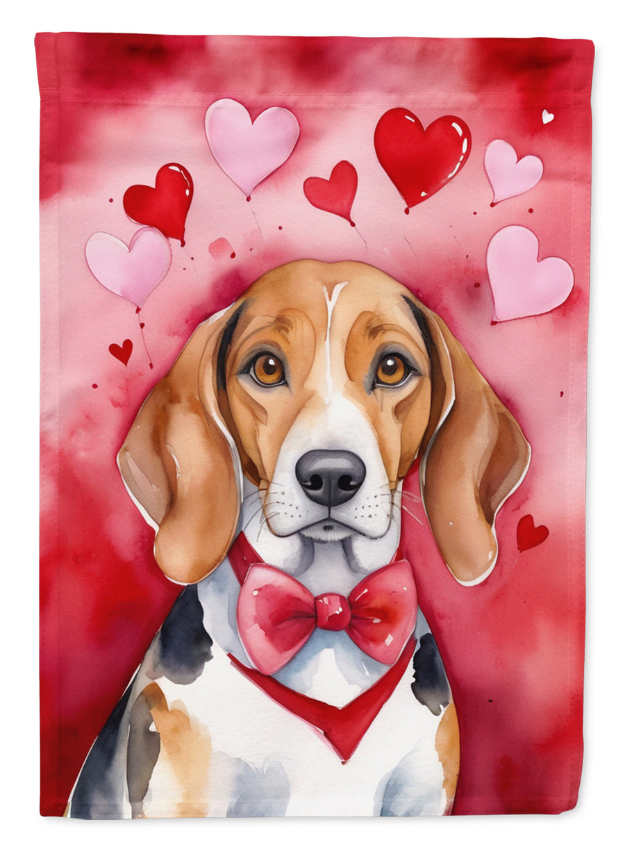 American Foxhound My Valentine Garden Flag Image 1