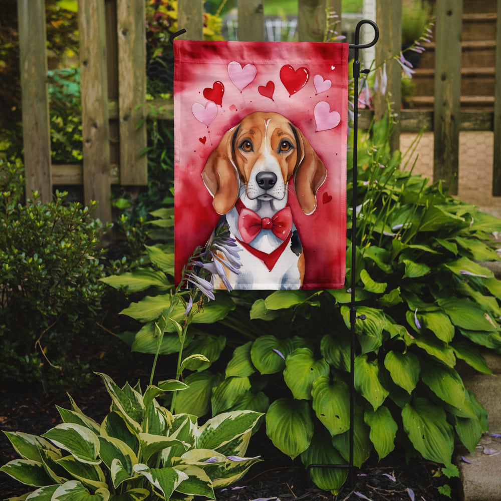 American Foxhound My Valentine Garden Flag Image 2