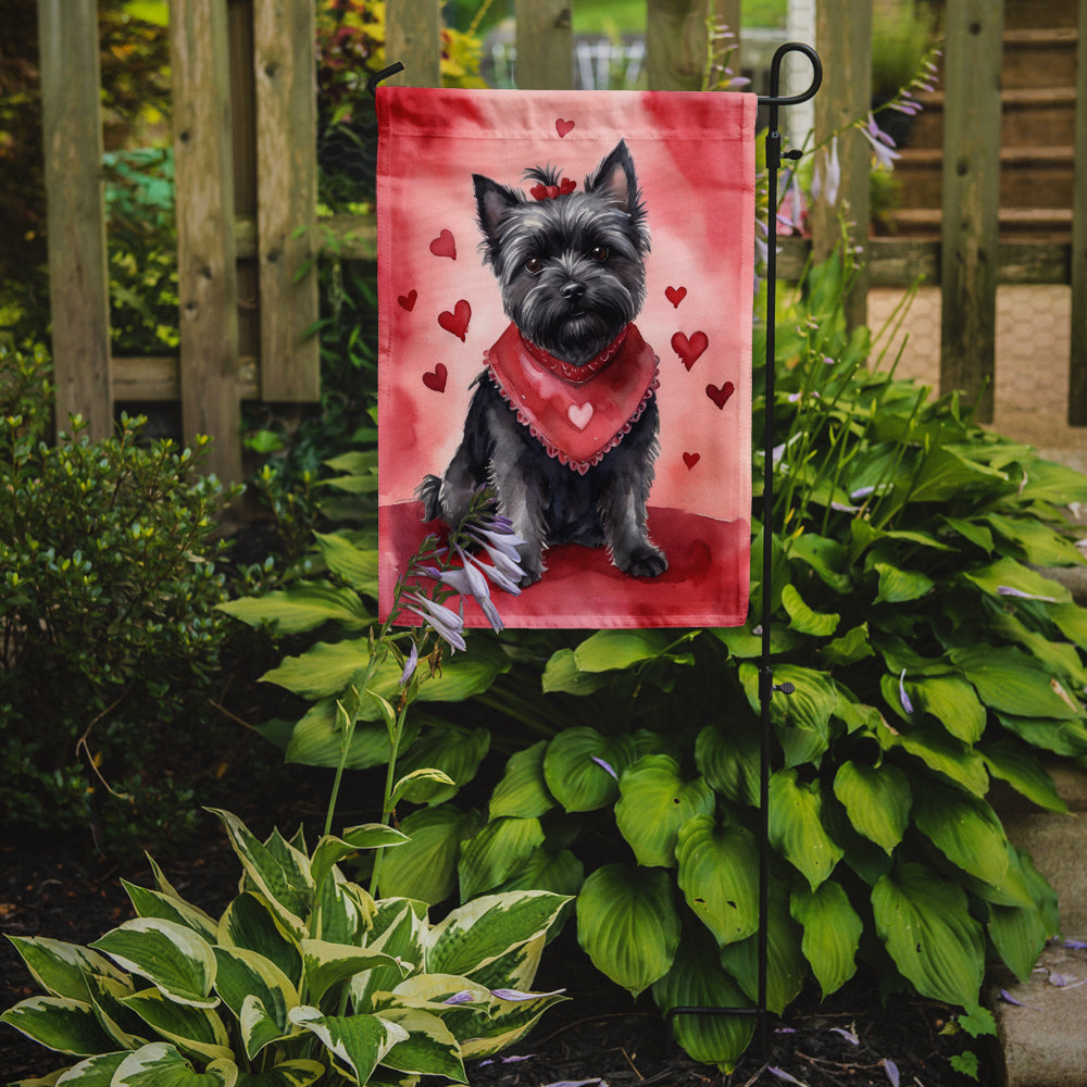 Cairn Terrier My Valentine Garden Flag Image 2