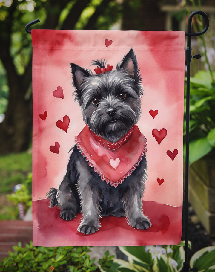 Cairn Terrier My Valentine Garden Flag Image 3