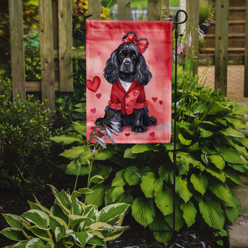 Cocker Spaniel My Valentine Garden Flag Image 2