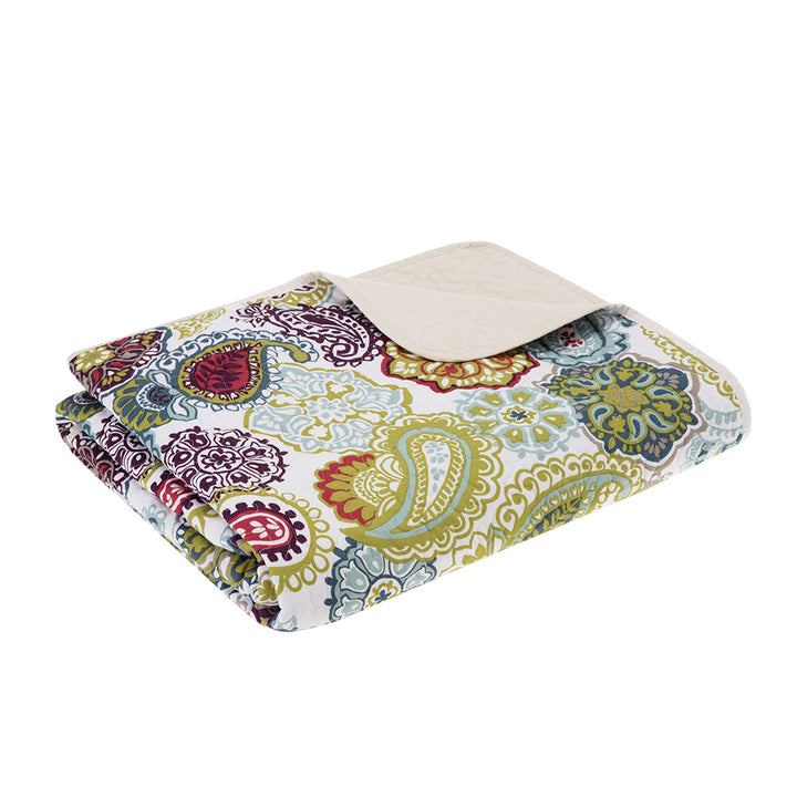 Gracie Mills Rhydian Paisley Print Quilted Throw Blanket - GRACE-6168 Image 1
