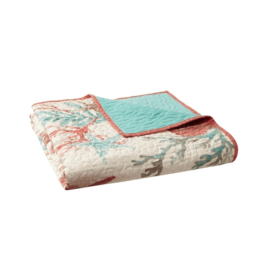 Gracie Mills Koreen Coastal Cotton Quilted Oversized Throw Blanket - GRACE-7669 Image 2