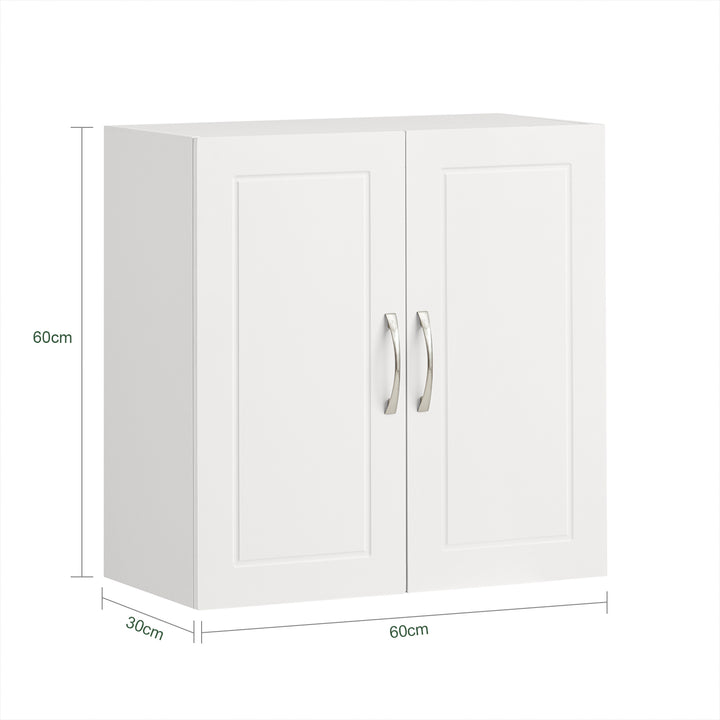 Haotian FRG231-W White Wall Cabinet Bathroom Kitchen Storage 23.6 in MDF Image 6